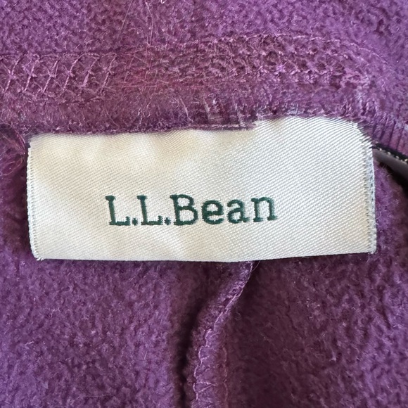 L.L. Bean Fleece Sweatpants Plum Purple Straight Leg Lounge Pants Small - Picture 4 of 6